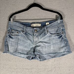 Bke Jean Shorts Women’s 34x1 Sabrina Cut Offs Distressed Frayed‎ 1” Inseam